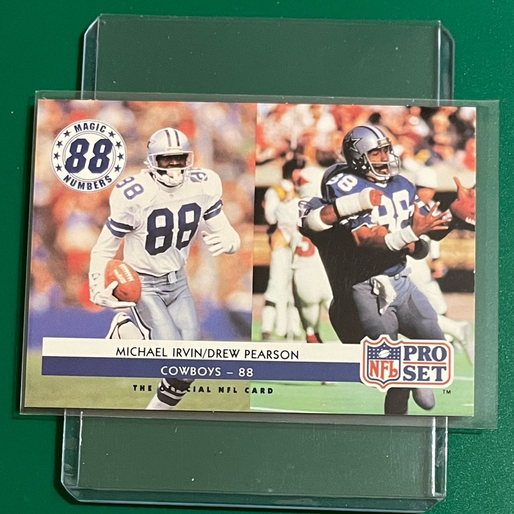 Michael Irvin/Drew Pearson #348 1992 Pro Set Football Trading Card